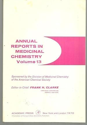 Seller image for ANNUAL REPORTS MEDICINAL CHEMISTRY VOLUME 13 for sale by Gibson's Books