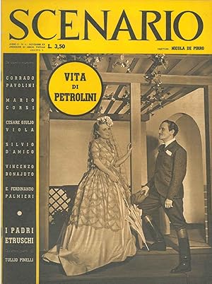 Scenario. Rivista mensile delle arti della scena. Anno X, n. 11, novembre 1941. Direttore: Nicola...