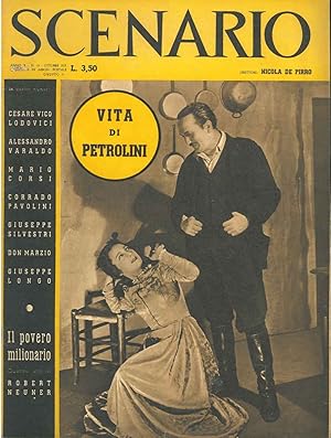 Scenario. Rivista mensile delle arti della scena. Anno X, n. 10, ottobre 1941. Direttore: Nicola ...