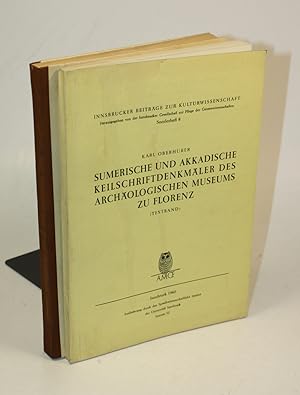 Bild des Verkufers fr Sumerische und akkadische Keilschriftdenkmler des Archologischen Museums zu Florenz. Text- und Bildband. zum Verkauf von Antiquariat Gallus / Dr. P. Adelsberger