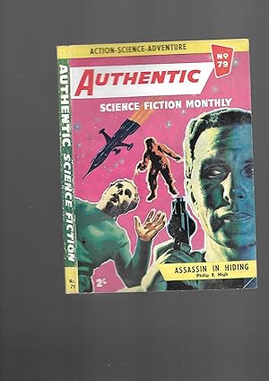 Bild des Verkufers fr Authentic. April 1957. Number 79. Science Fiction Monthly magazine. BRITISH EDITION. Includes Assassin in Hiding by Philip E. High zum Verkauf von SAVERY BOOKS