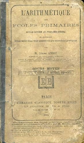 Seller image for L'ARITHMETIQUE DES ECOLES PRIMAIRES, COURS MOYEN for sale by Le-Livre