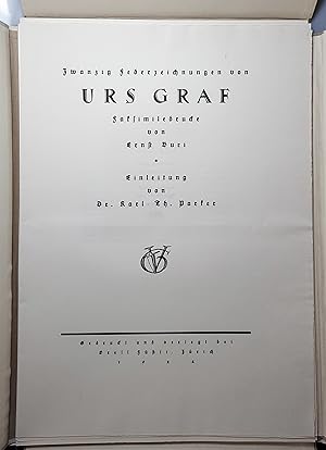 Zwanzig Federzeichnungen von Urs Graf. Faksimiledrucke von Ernst Buri. Einleitung von Dr. Karl Th...