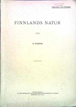 Bild des Verkufers fr Finnlands Natur; zum Verkauf von books4less (Versandantiquariat Petra Gros GmbH & Co. KG)