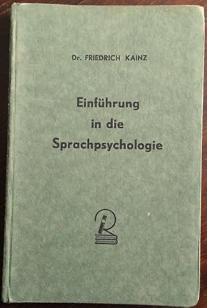 Bild des Verkufers fr Einfhrung in die Sprachpsychologie. zum Verkauf von buch-radel