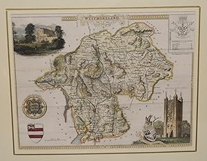 ORIGINAL ENGRAVED MAP OF WESTMORELAND. From  The English Counties Delineated . Or, A Topographica...