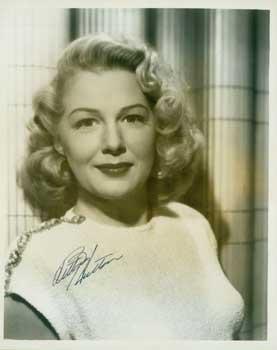 Signed Photograph of Betty Hutton.
