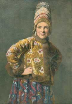 Image du vendeur pour Russisches Bauernmadchen (Russian Peasant Girl). mis en vente par Wittenborn Art Books
