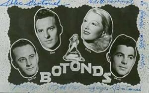 Signed and inscribed Photograph of the Botonds, entertainers from Romania