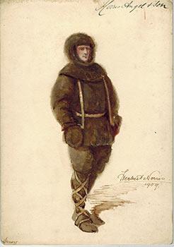 Man in Arctic Garb for the Theater Costume Maker Morris Angel & Son