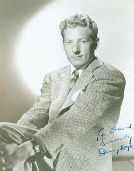 Signed and inscribed Photograph of Danny Kaye