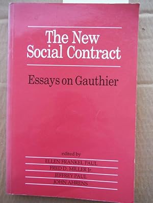 Bild des Verkufers fr The New Social Contract: Essays on Gauthier zum Verkauf von Imperial Books and Collectibles