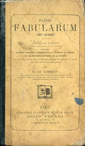 Bild des Verkufers fr PHAEDRI FABULARUM, LIBRI QUINQUE zum Verkauf von Le-Livre