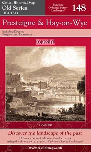 Presteigne and Hay-on-Wye (Cassini Old Series Historical Map)