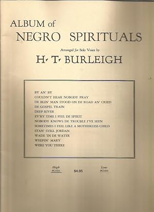 Seller image for Album of Negro Spirituals, Arranged for Solo Voice (High, FC1432) for sale by Bookfeathers, LLC