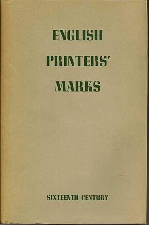 Imagen del vendedor de English Printers' Marks: Sixteenth Century a la venta por First Place Books - ABAA, ILAB