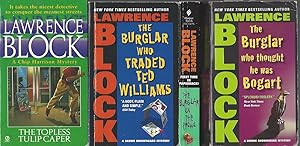 Seller image for 2 Lawrence Block mystery paperbacks in Very Good condition: BURGLAR ON THE PROWL, BURGLAR WHO TRADED TED WILLIAMS. for sale by Brentwood Books