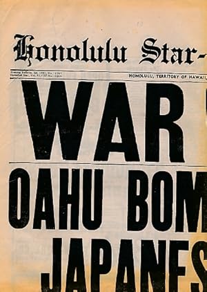 Imagen del vendedor de Honolulu Star-Bulletin 1st Extra. Sunday December 7, 1941 a la venta por Barter Books Ltd