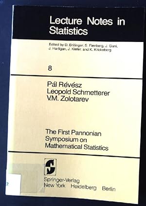 Seller image for The First Pannonian Symposium on Mathematical Statistics. Lecture notes in statistics ; 8 for sale by books4less (Versandantiquariat Petra Gros GmbH & Co. KG)