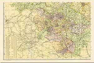 Yorkshire - South West (1900): Cassini Historical Map, Rolled (BCO-YSW)