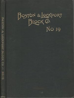 Boston and Lockport Block Illustrated Catalogue No 19 Blocks Pumps and Sheaves by Staff
