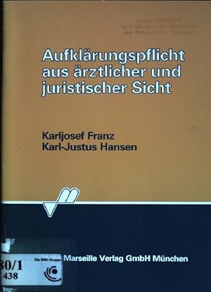 Imagen del vendedor de Aufklrungspflicht aus rztlicher und juristischer Sicht. a la venta por books4less (Versandantiquariat Petra Gros GmbH & Co. KG)