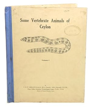 Seller image for Some vertebrate animals of Ceylon, volume one. for sale by Andrew Isles Natural History Books