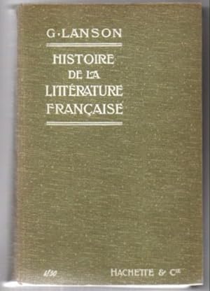 Histoire de la littérature française.