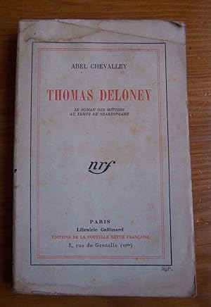Imagen del vendedor de Thomas Deloney a la venta por Librairie des Possibles