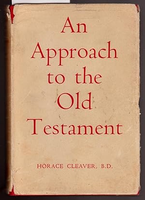 Bild des Verkufers fr An Approach to the Old Testament zum Verkauf von Laura Books