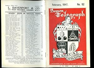 Imagen del vendedor de The Demon Telegraph Magazine From Davenport's of London No. 92 February 1947. a la venta por Little Stour Books PBFA Member