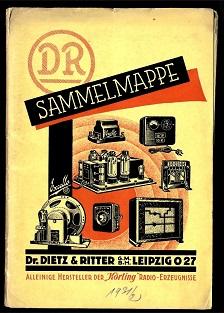 Sammelmappe der Firma Dr. Dietz und Ritter, Leipzig.