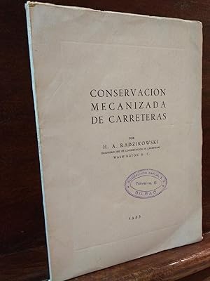 Seller image for Conservacin mecanizada de carreteras for sale by Libros Antuano