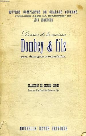 Imagen del vendedor de DOSSIER DE LA MAISON DOMBEY & FILS, GROS, DEMI-GROS ET EXPORTATION a la venta por Le-Livre