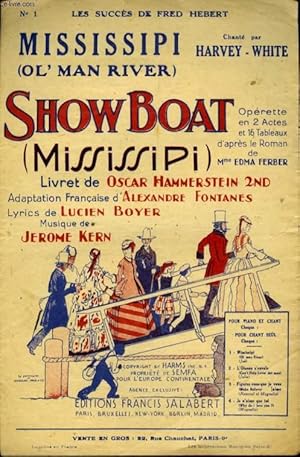 Bild des Verkufers fr MISSISSIPI ( OL MAN RIVER) DE LA COMEDIE MUSICALE " SHOW BOAT" zum Verkauf von Le-Livre