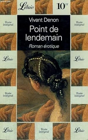 Bild des Verkufers fr POINT DE LENDEMAIN zum Verkauf von Le-Livre