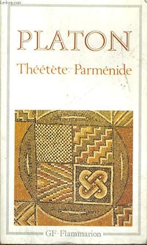 Bild des Verkufers fr THEETETE PARMENIDE zum Verkauf von Le-Livre