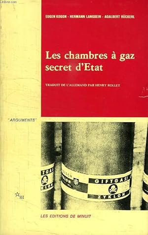 Bild des Verkufers fr LES CHAMBRES A GAZ SECRET D'ETAT zum Verkauf von Le-Livre