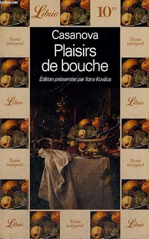 Bild des Verkufers fr PLAISIRS DE BOUCHE zum Verkauf von Le-Livre
