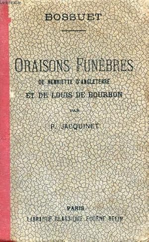 Imagen del vendedor de ORAISONS FUNEBRES DE HENRIETTE D'ANGLETERRE ET DE LOUIS DE BOURBON, PRINCE DE COND a la venta por Le-Livre