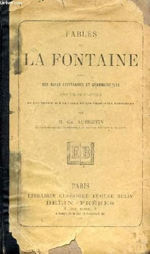 Immagine del venditore per FABLES DE LA FONTAINE venduto da Le-Livre