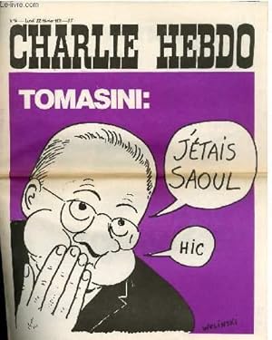 Image du vendeur pour CHARLIE HEBDO N14 - TOMASINI "J'ETAIS SAOULE" mis en vente par Le-Livre