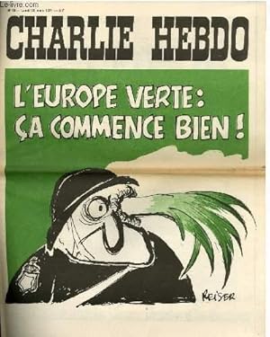 Image du vendeur pour CHARLIE HEBDO N19 - L'EUROPE VERTE : CA COMMENCE BIEN mis en vente par Le-Livre