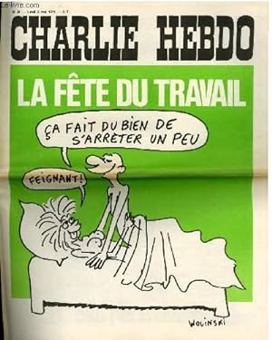 Image du vendeur pour CHARLIE HEBDO N24 - LA FTE DU TRAVAIL "CA FAIT DU BIEN DE S'ARRETER UN PEU" mis en vente par Le-Livre