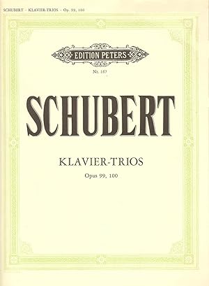 Bild des Verkufers fr Schubert Klavier Trios Opus 99, 100 zum Verkauf von Snow Crane Media