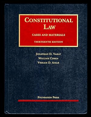 Bild des Verkufers fr Constitutional Law: Cases and Materials (University Casebook Series) zum Verkauf von Singularity Rare & Fine