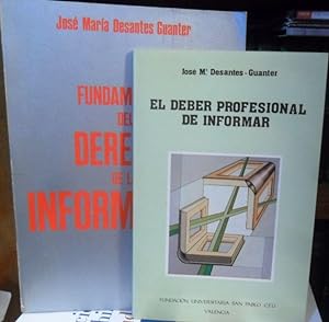 FUNDAMENTOS DEL DERECHO DE LA INFORMACIÓN + EL DEBER PROFESIONAL DE INFORMAR (2 libros)