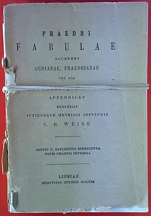 Seller image for Phaedri Fabulae cum Appendice Duplici. for sale by biblion2