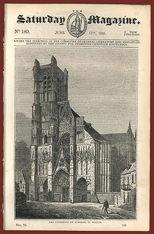 The Saturday Magazine N. 189 The Cathedral of Auxerre France