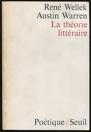 Seller image for La thorie littraire for sale by LibrairieLaLettre2